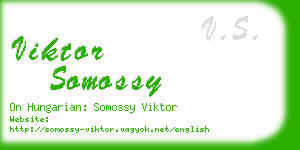 viktor somossy business card